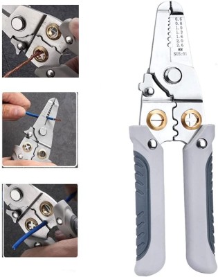 BSM Automatic Wire Striper Cutter Stripper Crimper Pliers for Cable Round Nose Plier(Length : 7 inch)