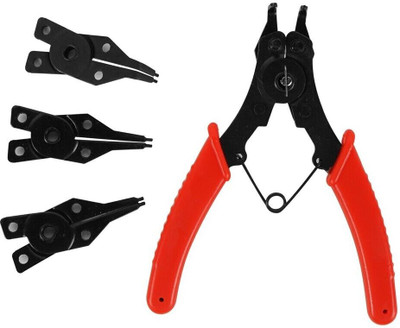 NITYA 4 in 1 Practical Snap Ring Pliers Plier Set Combination Snap Ring Plier(Length : 5 inch)