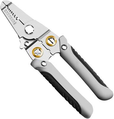 Vichaxan Multifunction Stainless Steel Wire Stripper/Wire Crimping Tool, Wire Cutter | Lineman Plier(Length : 7 inch)