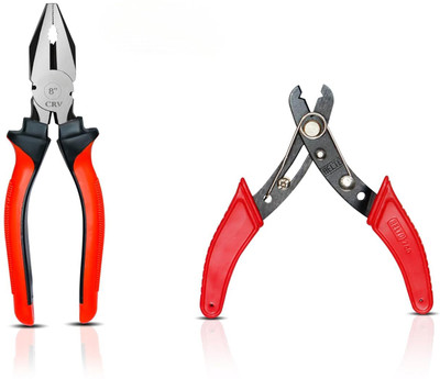 DEAGAN Combination Plier+Wire Cutter/Stripper Combo Lineman Plier(Length : 8 inch)