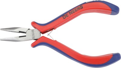 DE-NEERS Mini Plier -Long Needle Bent Nose 125mm Circlip Plier(Length : 3.543 inch)