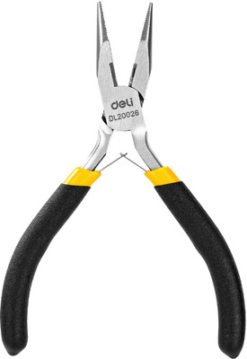 Deli DL20026 Long Nose Pliers with Insulation to AC for Cutting & Shockproof Lineman Plier(Length : 5 inch)