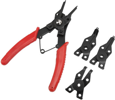 ADAWAT 4 IN 1 Multifunctional Snap Ring Pliers Multi Tools Combination Snap Ring Plier(Length : 6 inch)