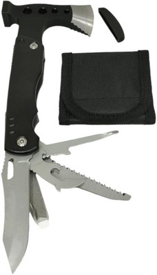 CAMPSOR 11-in-1 Multifunction Hammer Tools TK-4952 Needle Nose Plier(Length : 6 inch)