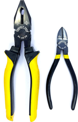 PERFECT TECH DC-08-YB & SBL-06-YB COMBO Lineman Plier(Length : 8 inch)