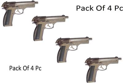 Crokroz Real Look Gun Design Beretta Gun Shaped Pocket Size lighter | Refillable Butane Gas System And Adjustable Flame Hi And Low Beretta Gun Shaped Antique Silver Color Pistol Shape Premium Pocket Cigarette Lighter Pocket Lighter|Jet Flame And windproof | Refillable Butane Gas System Pocket Lighter Pocket Lighter  (Silver)