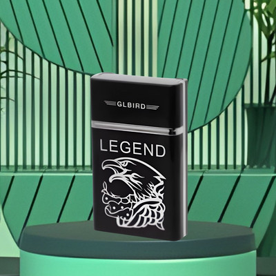 GUGGU Cigarette Lighte Legend USB Rechargeable Waterproof Pocket Size Lighter E66 Pocket Lighter(Black)
