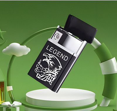 GUGGU Cigarette Lighte Legend USB Rechargeable Waterproof Pocket Size Lighter E456 Pocket Lighter(Black)