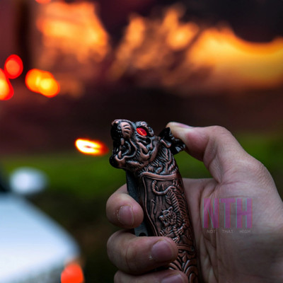 Peshkar SMOKING LIGHTER SMOKING LIGHTER Pocket Lighter(BLACK)