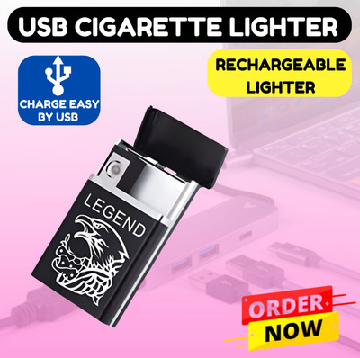 Clairbell Legend Slide Cigarette Case Windproof Cigarette Lighter Pocket Size LighterRP196 Pocket Lighter(Black)