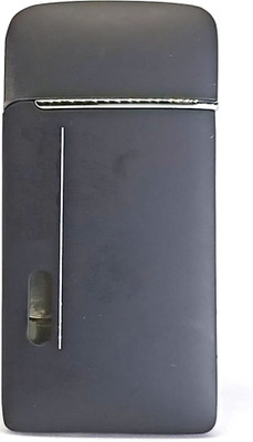 Ala Flame Premium Refillable Slim and Sleek Classy Elegant Zhong Cheng Black Designer Lighter For Cigarette Slim Design Cigarette Pocket Lighter - Windproof Lighter - Jet Flame - Hookah Lighter Pocket Lighter Pocket Lighter Pocket Lighter(Black)