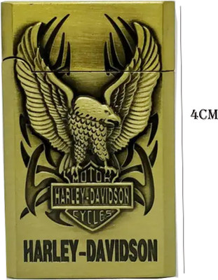 ZDF Eagle Design Cigarette Pocket Lighter/Gas Lighter with Vintage Flip To Pocket Lighter(Gold)