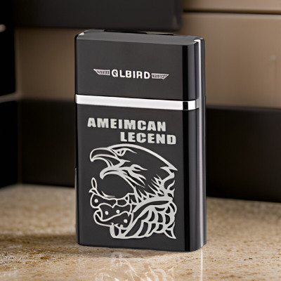 YAROH 46O_Legend lighter USB Rechargeable Eagle Legend Slide Lighter Pocket Lighter(Black)