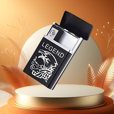 Clairbell Cigarette Lighte Legend USB Rechargeable Waterproof Pocket Size Lighter AB176 Pocket Lighter(Black)