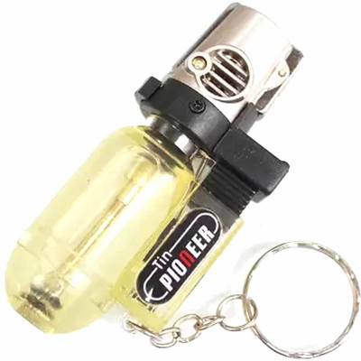 Ala Flame Refillable Cylindrical Shaped Windproof Jet Flame Lighter with Fixed Fire Switch ( Blue ) Pocket Lighter Visit Website www.myfirstdot.com Pocket Lighter(Transparent)