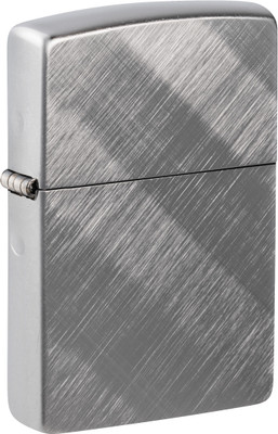 ZIPPO Classic Diagonal Weave Chrome Windproof Lighter Pocket Lighter(Silver)