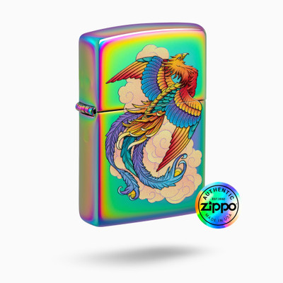 ZIPPO Pheonix Design Multicolor Windproof Lighter Pheonix Design Pocket Lighter(Black)
