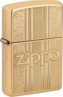 ZIPPO and Pattern Design Windproof Lighter Pocket Lighter(Gold)