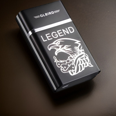 YAROH 30Q_Legend lighter USB Rechargeable Eagle Legend Slide Lighter Pocket Lighter(Black)