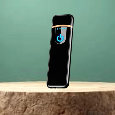 Clairbell Cigarette Touch Lighter USB Rechargeable Smart Fingerprint Sensor Lighter Z1 Pocket Lighter(Black)