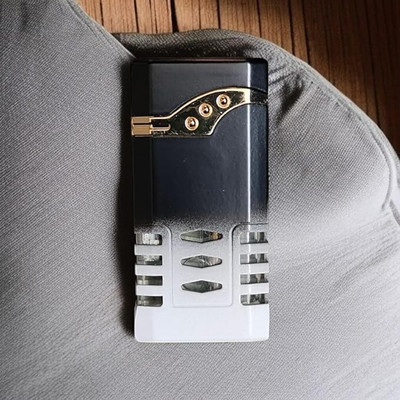 JGG Jain Gift Gallery Flip-Top Pocket Lighter | Jet Flame Windproof Design | Sleek and Stylish Metal Body Pocket Lighter(Black)