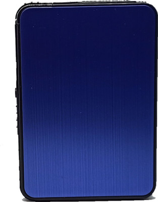 Ala Flame Lighter Cum carry case SLIM BODY automatic ejection storage box (for 5 pieces) Automatically pushes Lighter Pocket Lighter Pocket Lighter(BLUE)