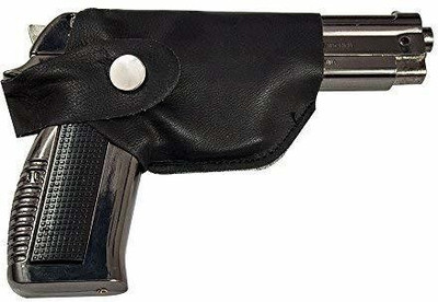 DriZZling Black Mouser Gun Cigarette Cigar Smoking Lighter | Heavy Weight And Look Gun myfirstdot Pocket Lighter(Black)