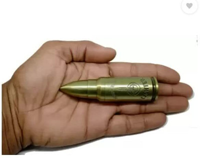 sventertainment Singal Bullet Shaped Singal Bullet Shaped Pocket Lighter(Golden)
