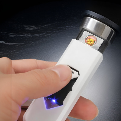 GUGGU B28_USB lighter EnviroLite: Rechargeable Flameless Windproof Pocket Lighter Pocket Lighter(Black)