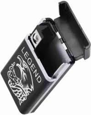 YAROH 46R_Legend lighter USB Rechargeable Eagle Legend Slide Lighter Pocket Lighter(Black)