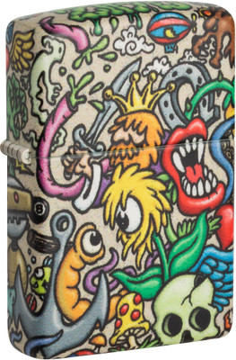 ZIPPO Crazy Collage 540 Color Pocket Windproof Lighter Pocket Lighter(Multicolor)