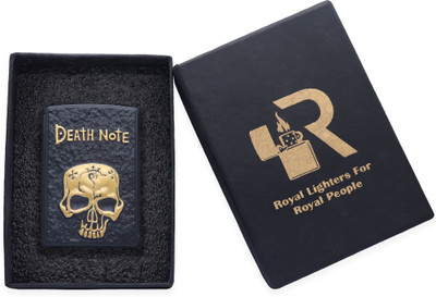 Addict Cart Royal Death Note Windproof Pocket Lighter DN001 Pocket Lighter(Black)