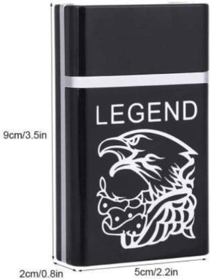 Clairbell UVWA_165Rechargeable Legend Cigarette Case Windproof Design Cool Pocket Lighter Pocket Lighter(Black)