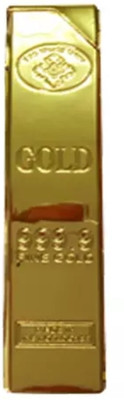 SANNO WORLD Cigarette Windproof Pocket Lighter (Golden) lighter. All metal goldbar design works virtually anywhere Pocket Lighter(Golden)