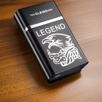 YAROH 87C_Legend lighter USB Rechargeable Eagle Legend Slide Lighter Pocket Lighter(Black)