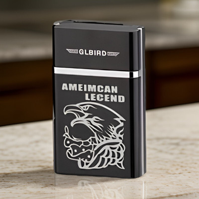 YAROH 88T_Legend lighter USB Rechargeable Eagle Legend Slide Lighter Pocket Lighter(Black)