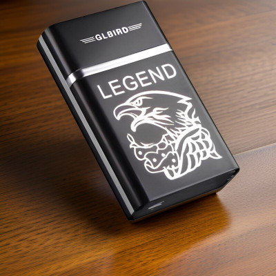 Clairbell 31A_Legend lighter USB Rechargeable Eagle Legend Slide Lighter Pocket Lighter(Black)