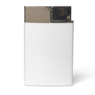 FITUP Premium Big Boss Style Jet Flame Lighter | Matte Texture Finish Metal Body | Windproof, Refillable Butane Lighter for Men | Compact & Stylish | Everyday Pocket Lighter(Silver)