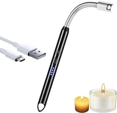 Vaughn VG-3-EKL USB Plasma Rechargeable Electric Gas Lighter Pocket Lighter(MULTICOLOUR)