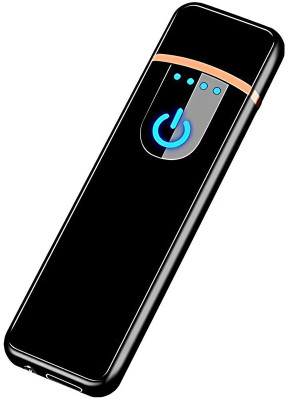 YAROH 10I_Touch Lighter USB Charging Finger Touch Cigarette Pocket Lighter Pocket Lighter(Black)