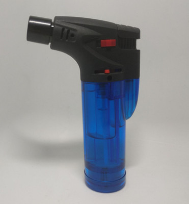 LookTook ® Fashion Windproof Jet Flame Refillable Blue Flame Single Flame Gas Lighter Jet Flame Refillable Cigarette Lighter Pocket Lighter(MultiColor, Pack of 1)