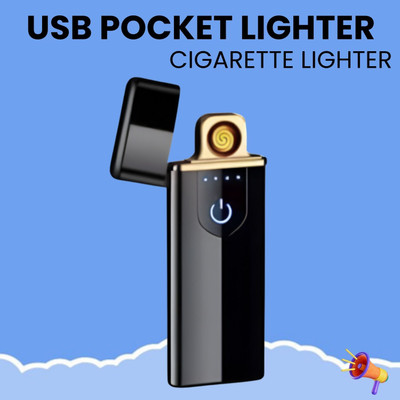 Clairbell Touch USB Rechargeable (Cigarette Lighter)forSmoking with Smart FingerprintH259 Touch USB Rechargeable (Cigarette Lighter)forSmoking with Smart FingerprintH259 Pocket Lighter(Black)
