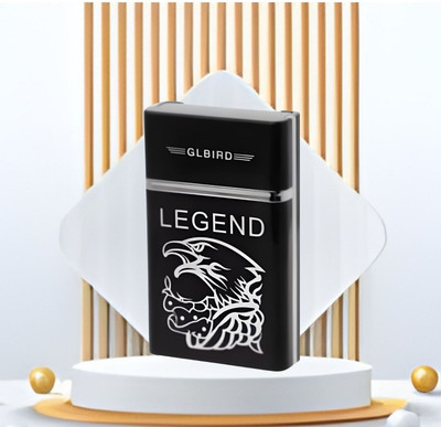 GUGGU Cigarette Lighte Legend USB Rechargeable Waterproof Pocket Size Lighter E139 Pocket Lighter(Black)