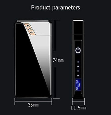 Clairbell 28X_ARC lighter USB Rechargeable Electric Arc Plasma Lighter Pocket Lighter(Black)