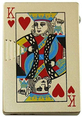 JGG Jain Gift Gallery TASHH LIETHER_new FIRST QUALITY STAR MAGIC Pocket Lighter(Silver)