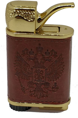JGG Jain Gift Gallery TTAB LIGHTER_new PIA INTERNATIONAL JD LEATHER COVERED Pocket Lighter(Brown)