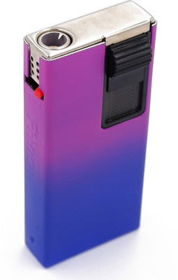 ASRAW Windproof Jet Flame Refillable Slide Button Cigarette Lighter Pocket Lighter(Blue)