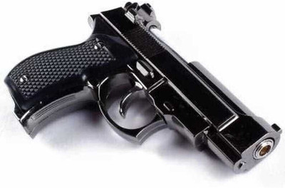 chughu GUN SHAPE myfirstdot Pocket Lighter(SILVER)