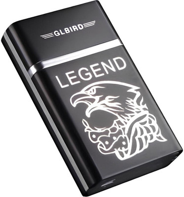 FRONY 59Y_Legend lighter USB Rechargeable Eagle Legend Slide Lighter Pocket Lighter(Black)