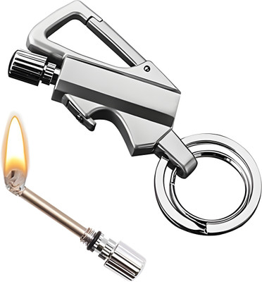 HumBiG Honest Keychain Lighter Matchstick Fire Starter Keychain Bottle Opener Pocket Lighter(SILVER)